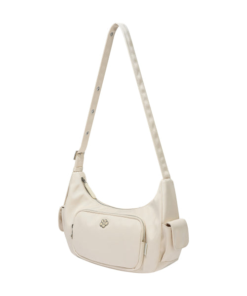Lily Cargo Shoulder Bag Ivory