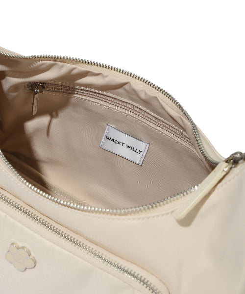 Lily Cargo Shoulder Bag Ivory