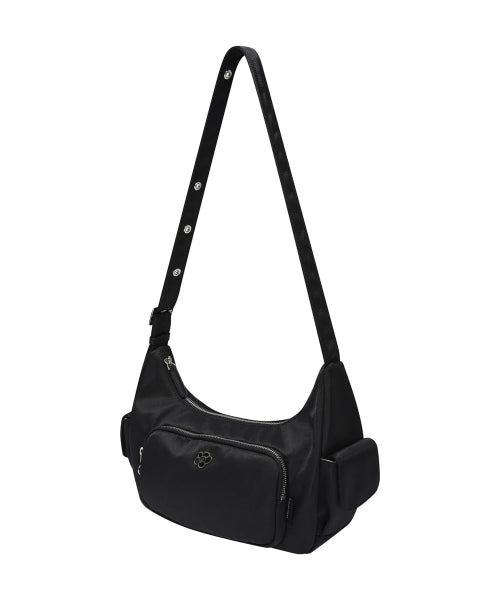 Lily Cargo Shoulder Bag Black