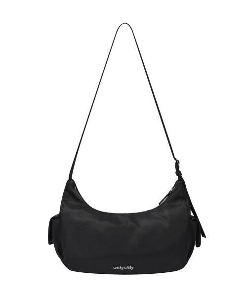 Lily Cargo Shoulder Bag Black