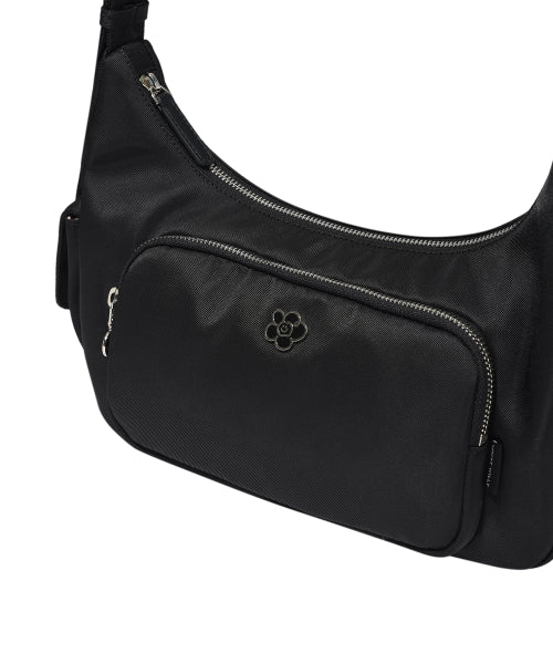 Lily Cargo Shoulder Bag Black