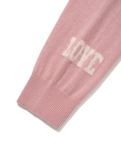 Women's Kiki Embroidery V-Neck Pullover Knit Pink