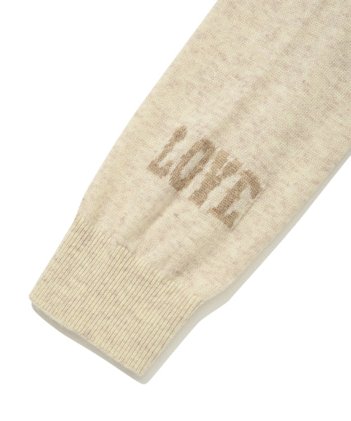 Women's Kiki Embroidery V-Neck Pullover Knit Oatmeal