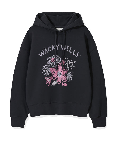 Women's Crayon Lily Hood Charcoal