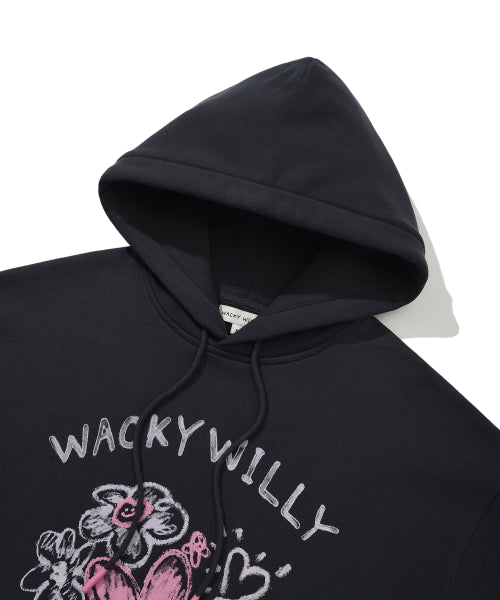 Women's Crayon Lily Hood Charcoal