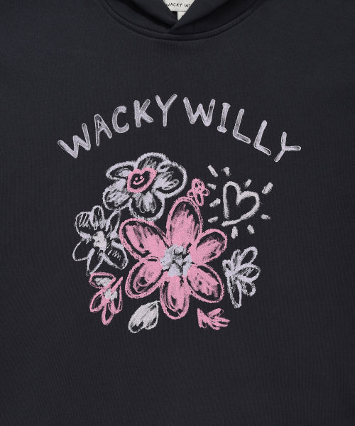 Women's Crayon Lily Hood Charcoal