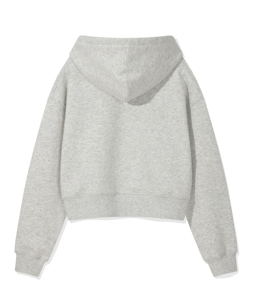 Women's Lily Whappen Cropped Hood Light Gray