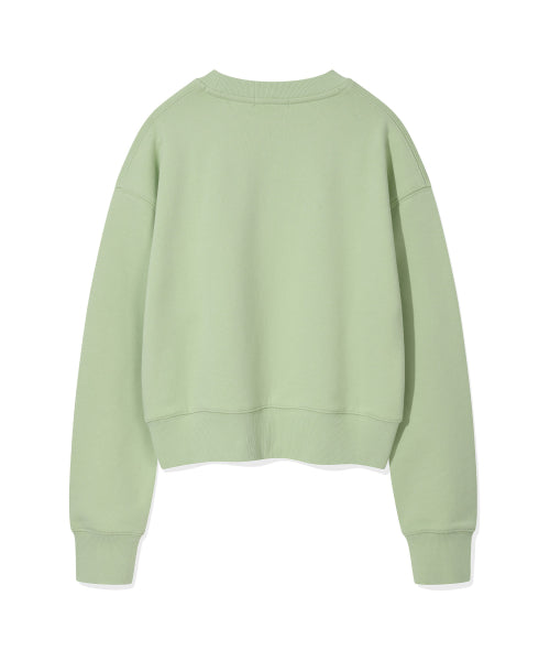 Women's Lily Whappen Cropped Sweatshirt Mint