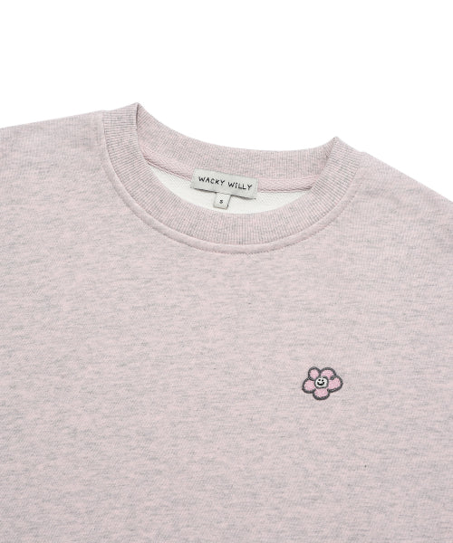 Women's Lily Whappen Cropped Sweatshirt Pink