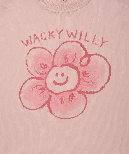 Women's Big Lily Graphic Sweatshirt Pink
