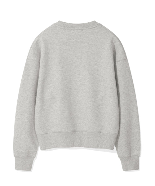 Women's Big Lily Graphic Sweatshirt Light Gray