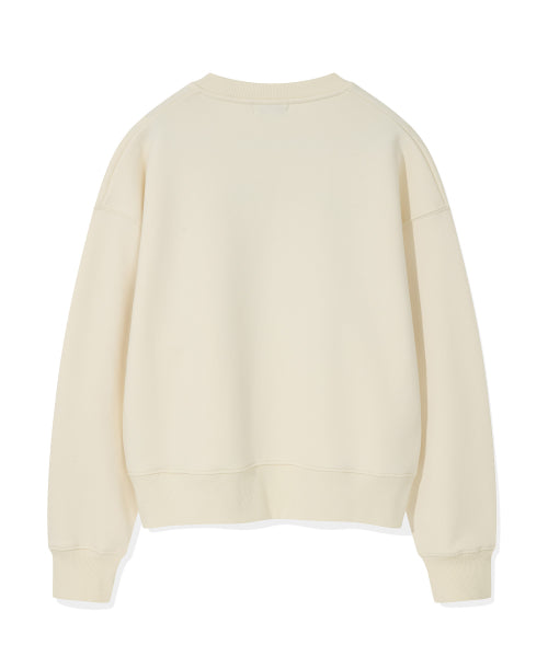 Women's Big Lily Graphic Sweatshirt Cream
