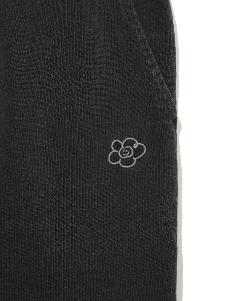 Women's Semi-Wide Washing Cargo Pants Gray