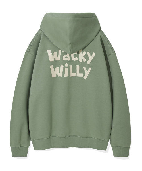 Wakiwili signed logo hooded green