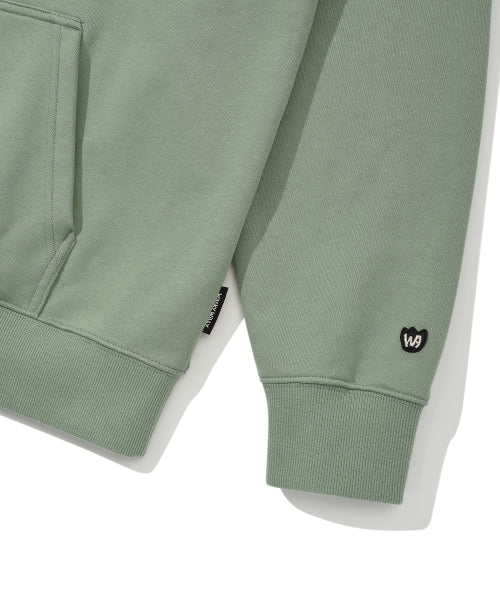 Wakiwili signed logo hooded green