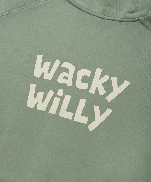 Wakiwili signed logo hooded green