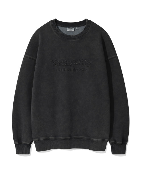 Typos One Point Washing Sweatshirt Charcoal