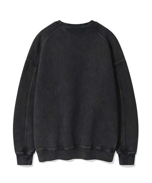 Typos One Point Washing Sweatshirt Charcoal