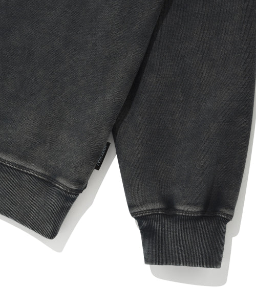 Typos One Point Washing Sweatshirt Charcoal