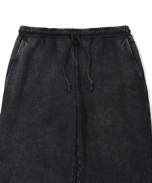 Pigment Washing Sweat Pants Charcoal