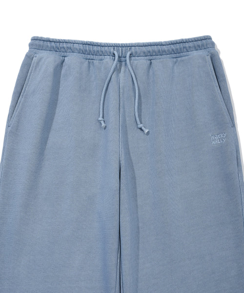 Pigment Washing Sweat Pants Blue