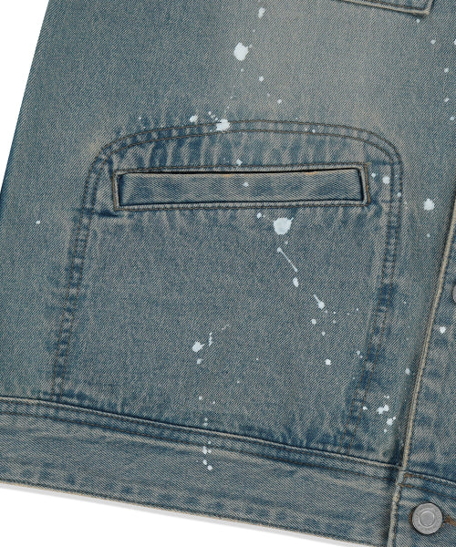 Denim tracker jacket light blue