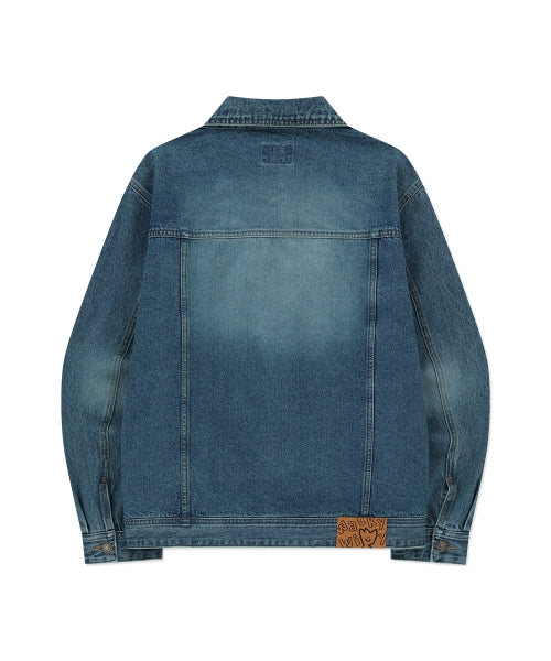 Denim tracker jacket blue