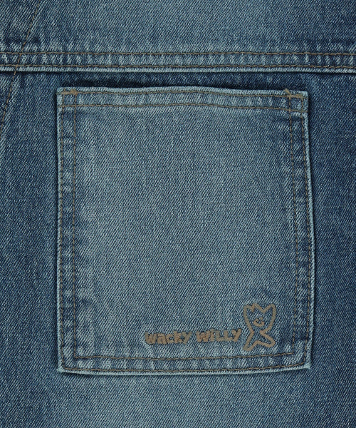 Denim tracker jacket blue