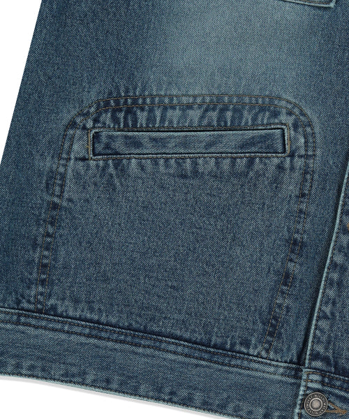 Denim tracker jacket blue
