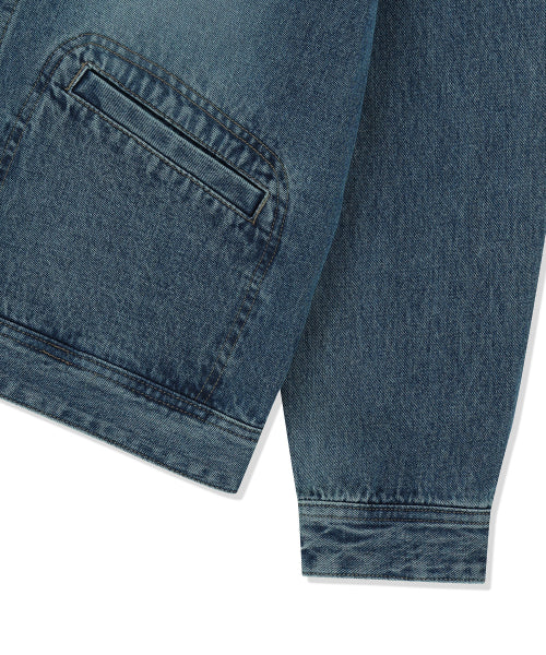 Denim tracker jacket blue