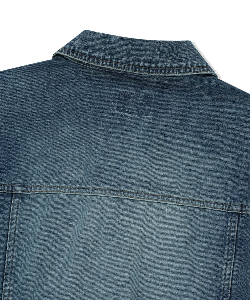 Denim tracker jacket blue