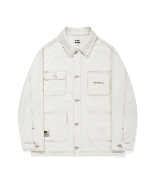 Denim Chore Jacket Ekru