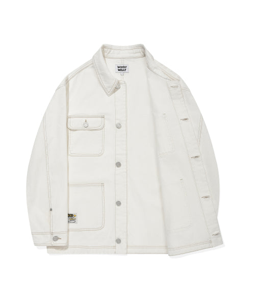 Denim Chore Jacket Ekru