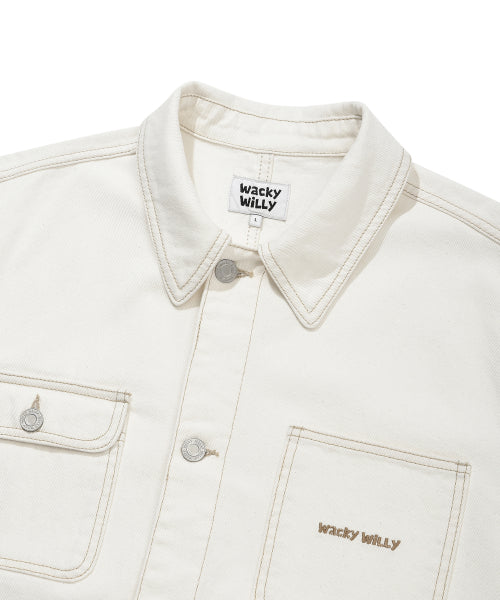 Denim Chore Jacket Ekru