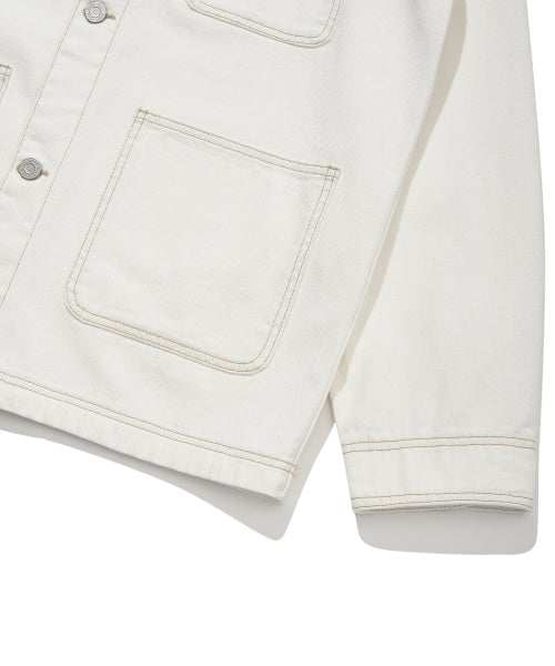 Denim Chore Jacket Ekru