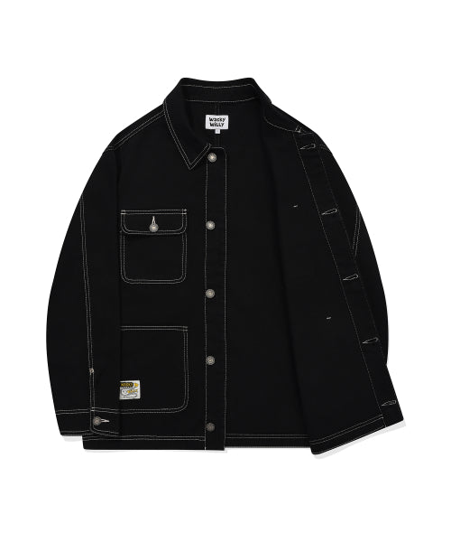 Denim herb jacket black