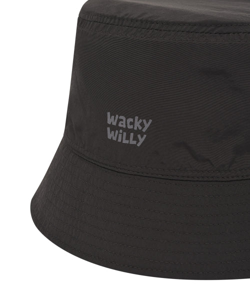 Hand-drawing reversible bucket hat khaki