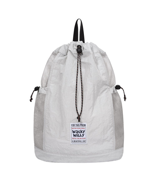String Draw Light Backpack Gray