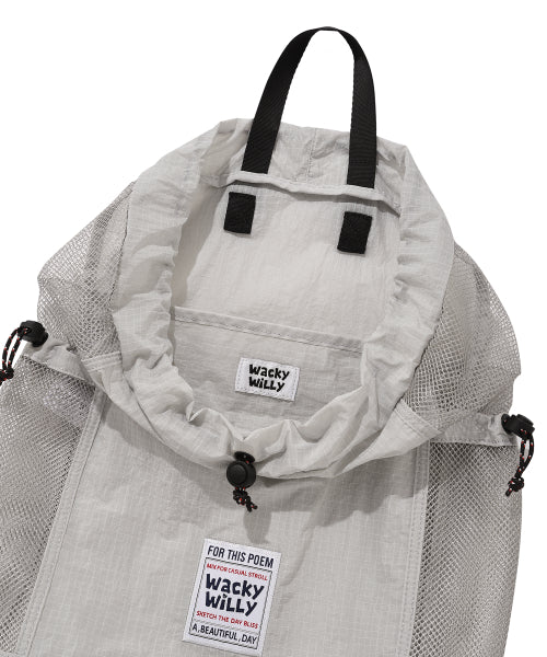 String Draw Light Backpack Gray