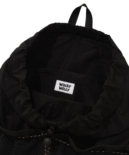 String Draw Backpack Black