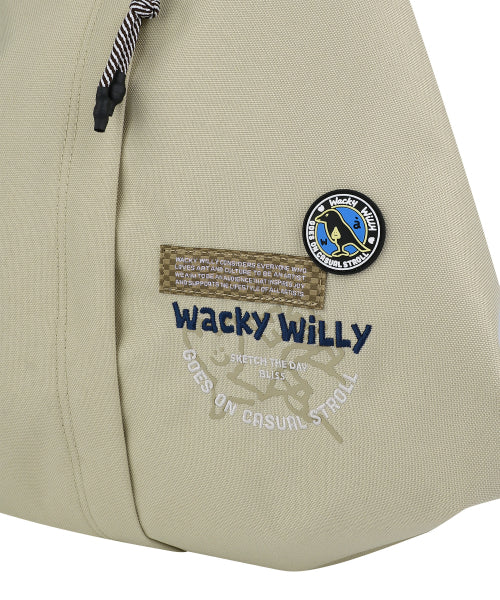Waki willi daily sling bag beige