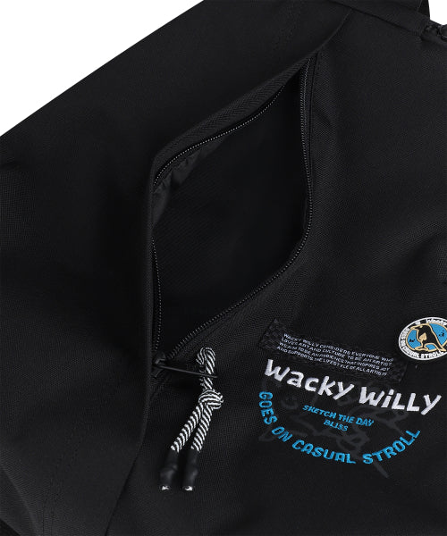 Waki willi daily sling bag black
