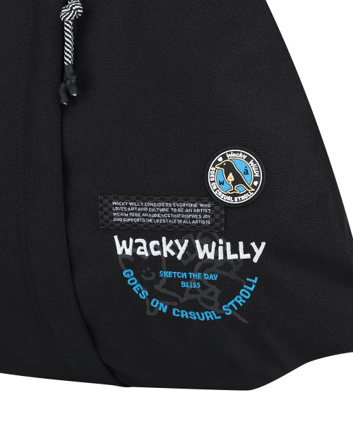 Waki willi daily sling bag black