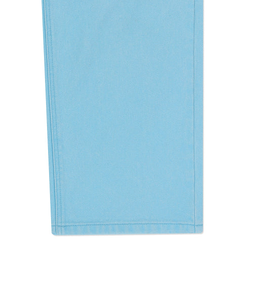 Women's Pigment Color-Washed Denim Pants Sky Blue