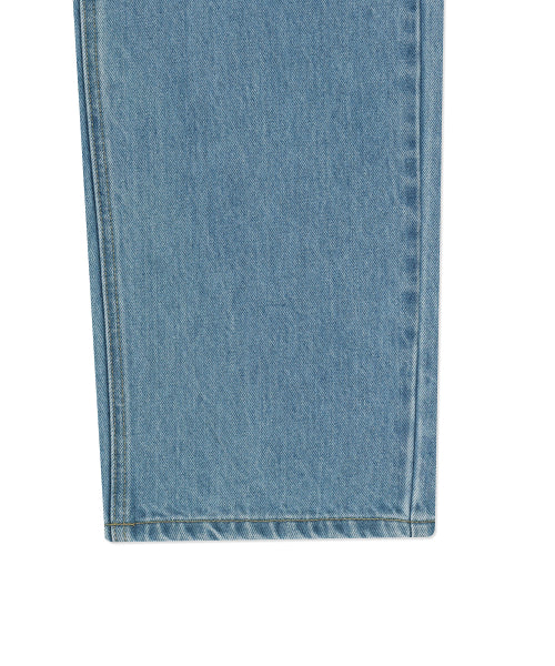 Women's Semi-Wide Denim Pants Light Blue
