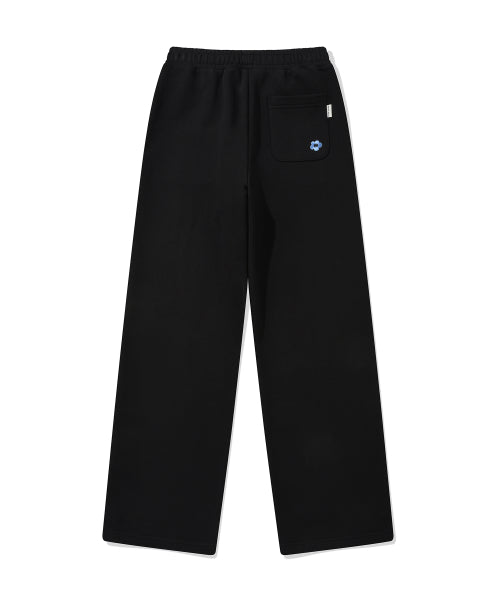 Women's Straight Fit String Sweat Pants Black