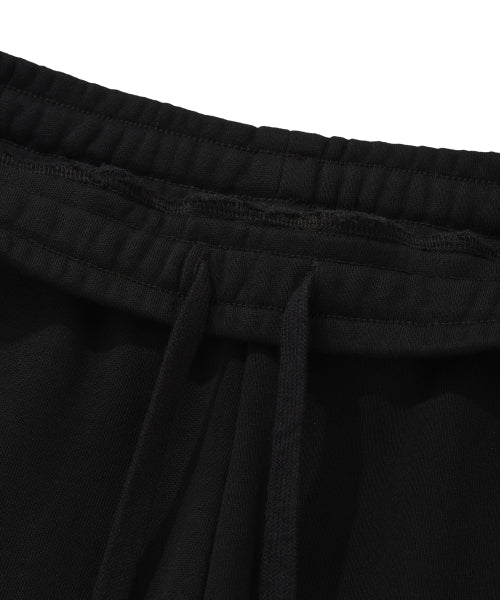 Women's Straight Fit String Sweat Pants Black
