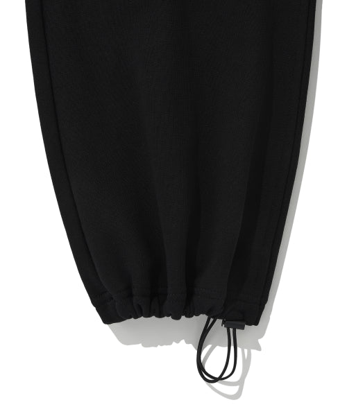 Women's Straight Fit String Sweat Pants Black