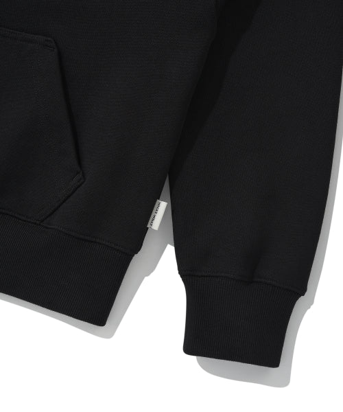 Women's Lily and Pen Crop Hooded Zip-Up Black