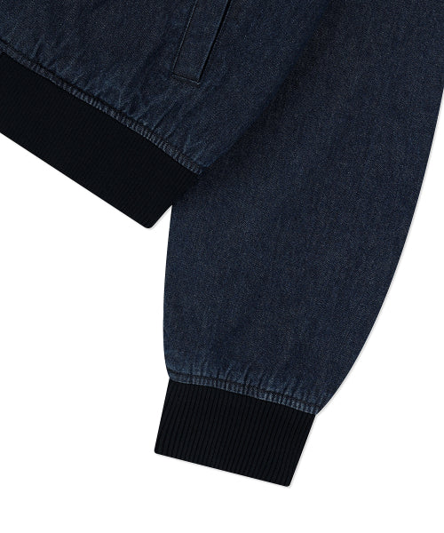 Women's short denim blue jacket blue